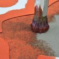 Aufbringen der Farbe